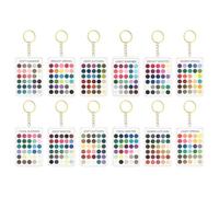 Kit de Análisis de Color Guía Estacional de Acrílico Transparente Portátil | Set de 12 Tarjetas de Paleta de Colores Verano para Amantes de la , Artistas, Estilismo,