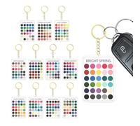 Kit de Análisis de Color Llavero Acrílico Transparente Portátil | Juego de 12 Tarjetas de Análisis de Color por Temporada para Amantes de la , Estilismo,