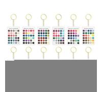 Kit de Análisis de Color Llavero Estacional Portátil de Coincidencia Clara | Set de 12 Tarjetas de Paleta de Colores Verano para Amantes de la , Artistas, Estilismo,