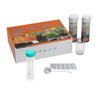 Kit de Análisis de pH del Suelo - Kit para Césped 4 en 1 | Herramienta para Nutrientes de Plantas en Jardines Huertos Macetas Viñas