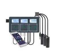 Kit de análisis de suelo, Medidor de calidad del agua for acuario Tuya con WiFi 8 en 1, medidor intelinte de pH, ORP/TDS/EC/SALT/TEMP, monitor for agua potable y piscina.