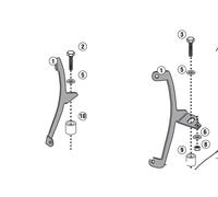 Kit de anclaje para cúpula Kappa para HONDA VISION 50 11-20 | VISION 110 11-26