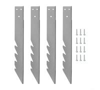 Kit de anclajes de tierra de acero galvanizado, estacas de acero galvanizado de metal fijaciones de tierra para columpio de jardín, equipo de juego al aire libre con 12 tornillos