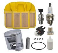 Kit de anillo de pistón de 46 mm para Husqvarna 555 556 560 562 562XP 560XP 560XPG filtro de combustible válvula de descompresión cebador bujía