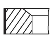 Kit de anillos del pistón 002 77 N0 MAHLE para MERCEDES-BENZ PUCH