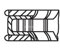 MAHLE 028 RS 10103 0N0 Juego de aros de pistón