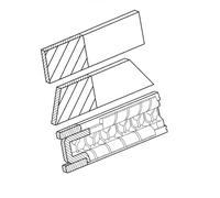 Kit de anillos del pistón 08-426800-00 GOETZE ENGINE para DAEWOO CHEVROLET