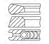 Kit de anillos del pistón 08-784800-10 GOETZE ENGINE para FORD TRANSIT Autobús
