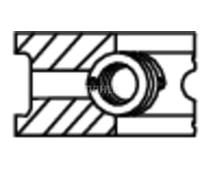 MAHLE 082 73 N0 Juego de aros de pistón