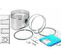 Kit de anillos del pistón 800118010050 KOLBENSCHMIDT para KIA HYUNDAI