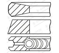 Kit de anillos del pistón Euro 4/Euro 5 08-431000-00 GOETZE ENGINE para MAN