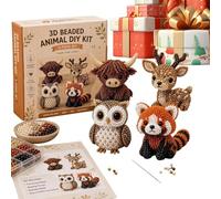 Kit De Animales Con Cuentas 3D - Juego De Manualidades Con Cuentas Hechas A Mano Con Instrucciones | Kit De Arte De Bricolaje De Joyería Creativa Para Principiantes Y Adultos Entusiastas | Mini Artesa