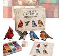 Kit De Animales Con Cuentas 3D - Juego De Manualidades Con Cuentas Hechas A Mano Con Instrucciones | Kit De Arte De Bricolaje De Joyería Creativa Para Principiantes Y Adultos Entusiastas | Mini Artesa