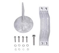 Kit de ánodo de Aluminio 6G5 45251 01 Soporte de Transejeos Tab de la Pestaña SKEG Reemplazo del ánodo SKEG para el Motor de 150-225 Caballos de Fuerza Fuera de Borda