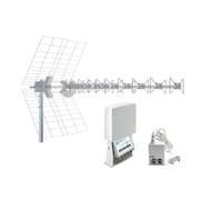 Kit de antena 5G BLU10HD + amplificador MAP2r345U T2 + fuente de alimentación F