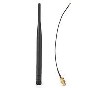 Kit de Antena WiFi de Banda Dual y IPEX4 Cable de Extensión, Juego de 6DBI Antena de Alta Ganancia, Amplificador de Señal WiFi de Largo Alcande, Adecuado para Tarjeta de Red con Interfaz NGFF M.2
