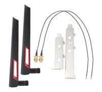 Kit de antena WiFi de doble banda IPEX MHF4 U.Fl 2x8dBi M.2 con cable y conector RP-SMA para Intel AX210 AX200 9