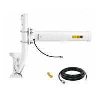 Kit de antena WiFi Yagi de 2,4 G, 16 dBi de alta ganancia, antena externa direccional de larga distancia con cable LMR400 de 3 m, adaptador SMA y soporte de poste para repetidor de red, enrutador