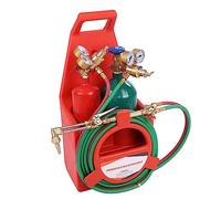Kit de antorcha de acetileno de oxígeno, kit profesional portátil de antorcha de oxiacetileno con bolsa de tanque de gas de calibre, kit de antorcha de corte de soldadura de oxígeno, boquilla de latón
