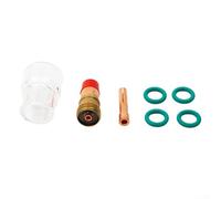 Kit de antorcha de soldadura TIG, juego de vasos de vidrio, cuerpo de boquilla de lente de gas con juntas tóricas, para antorcha refrigerada por aire serie WP17 WP18 WP26