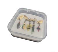 Kit de anzuelos de pesca con mosca de 5 piezas para crear señuelos de patrón de abeja y menta para diversos entornos de pesca (anzuelo de pescado 16#)
