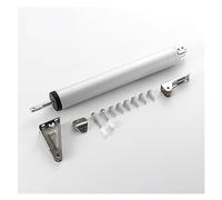 Kit de apertura de portón, Muelle automático for puerta, 90 grados, tope de posicionamiento, ajuste de velocidad, dispositivo de cierre de puerta, herrajes for puertas de muebles(Silver)