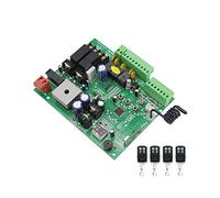 Kit de apertura de portón, Universal Pull Arm Door Machine Motherboard 24V Electric Swing Gate Opener Control Board Automatic Gate Door Controller Actuador for entrada(Board with 4 remotes)