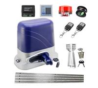 Kit de apertura de portones, Abridor de puerta eléctrico automático for corredera 1300KG, operador garaje con bastidores acero 4m, actuador Motor engranaje remoto