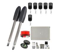 Kit de apertura de portones, Kit de abridor puerta batiente eléctrico automático 400KG, accionamiento brazo tracción, operador, actuador Motor, Control remoto múltiple opcional