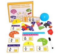 Kit de aprendizaje de fractura - Juego de manipulación de matemáticas, juguetes educativos coloridos, herramientas de ejercicio para la enseñanza, herramienta de enseñanza preescolar, actividad para