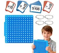 Kit De Aprendizaje De Matemáticas, Tarjetas Didácticas De Matemáticas Básicas Con Pizarra, Juego De Práctica Aritmética, Juego De Juguetes Educativos Con Pizarra, Juguetes Matemáticos De R-esta