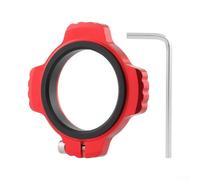 Kit de arandela de eje inferior de aleación Ajustador de precarga de manivela 7075 Espaciador de aluminio para eje X01 Anillo de tensión de rodamiento de bicicleta de montaña (rojo)