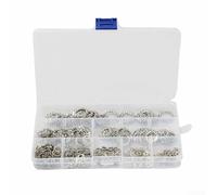 Kit de arandelas de bloqueo de acero inoxidable, 300 piezas, juego de juntas de estrella externas para varios tamaños M2 5 M5 M6 M8 M10