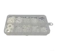 Kit de arandelas de nailon blanco de 500 piezas M2 M2.5 M5 M6 M8 para apoyar pernos tuercas en trabajos de montaje y reparación de electrodomésticos