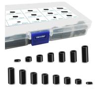 Kit de arandelas espaciadoras ABS de 400 piezas para tomas eléctricas e interruptores que soportan montaje sin rosca en residencial y comercial ligero