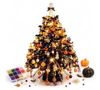 Kit de árbol de Navidad con Abalorios para Hacer tú Mismo, Mini árbol de Navidad Artesanal con Abalorios para Escritorio, decoración de Mesa, Proyecto Relajante, Regalo navideño (B#)