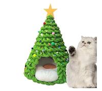Kit de árbol de Navidad para gatos | Accesorios para muebles Cesta de gatito,Tienda Caverna Artesanal Decoración Invierno para mascotas Frío