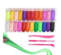 Kit De Arcilla Para Modelar,Arcilla Multicolor Que Se Seca Al Aire Para Niños - Plastilina No Pegajosa Colores Vibrantes Manualidades Creativas Para Casa Escuela Aula Niñas Y Adultos