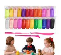Kit De Arcilla Para Modelar,Plastilina Ultra Ligera Para Manualidades Infantiles | Plastilina No Pegajosa Colores Vibrantes Manualidades Creativas Para Casa Escuela Aula Niñas Y Adultos