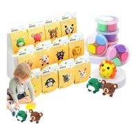Kit De Arcilla Seca Al Aire - Kit De Escultura De Arcilla Creativa Para Mascotas/postre/dinosaurio | Modelado Versátil Cliay Kait | Kits De Masilla De Espuma Que Rebotan En Artesanía Para Niños, Arte