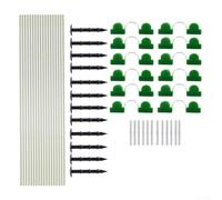 Kit de arco de aro de jardín para protección contra heladas, túnel de plantas, marcos de invernadero en camas elevadas, patios con materiales metálicos plásticos (A)