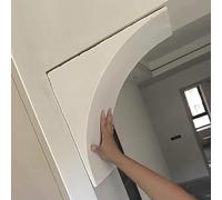 Kit de Arco de Espuma Ligero para Puerta, Arco de moldura precurvado con Forma para Marco de Puerta Decorativo, Kit de Arco para Puerta de Bricolaje con Esquinas Redondeadas, Apto para Pinta