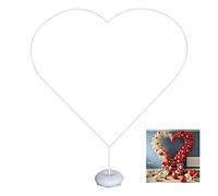 Kit de arco de globo de amor en forma de corazón, kit de soporte de globo de decoración de fondo de fiesta, kit de soporte de columna de globo extraíble adecuado para bodas, baby shower