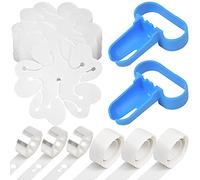 kit de arco de globos con 3 rollos de cadena de globos, 2 Herramienta de Atar para Globo, 300 pegatinas de puntos para globos, 20 clips de globos de flores para Cumpleaños Fiesta Celebración