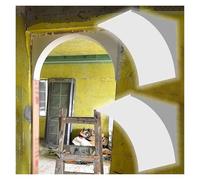 Kit De Arco De Puerta 2 Piezas,moldura Redondeada Para Aberturas De Puertas | Kit De Medio Círculo De Arco Interior Pintable,para Salas De Estar Y Dormitorios(43.5X43.5X43.5CM)