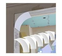 Kit de arco de puerta de 2 piezas, molde universal de espuma precurvada de medio círculo, borde de esquina redondeado para aberturas de puertas interiores