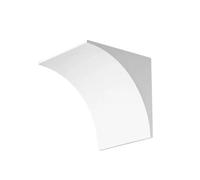 Kit de arco de puerta de medio círculo de 2 piezas, moldura de arco de soporte de viga de yeso CRG, moldura decorativa fácil de hacer for interiores de sala de estar(25x25x25cm)