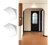 Kit de arco de puerta interior, moldura de arco para decoración del hogar, marco de puerta circular prefabricado para cocina, pasillo, sala de estar