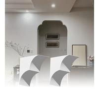 Kit de arco de puerta interior, moldura resistente a los arañazos para sala de estar, dormitorio, decoración de cafetería, elegante solución de aberturas de puerta, fácil instalación