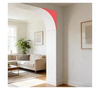 Kit de arco de puerta para puertas interiores, diseño de espuma personalizable con esquinas redondeadas modernas, panel de esquina de pared interior